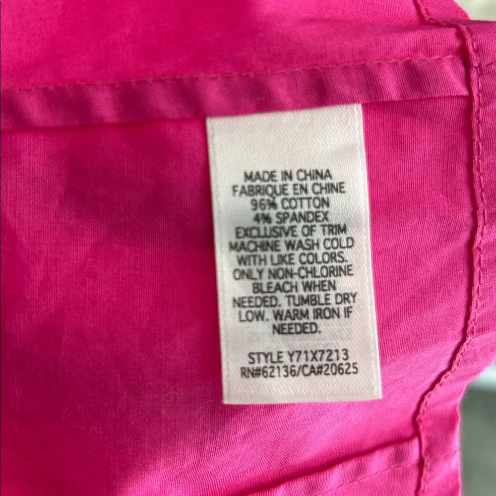 Guess Women’s Y2K Pink Lace Trim Button Front Corset Cami Top Stretch Size M - Picture 9 of 11